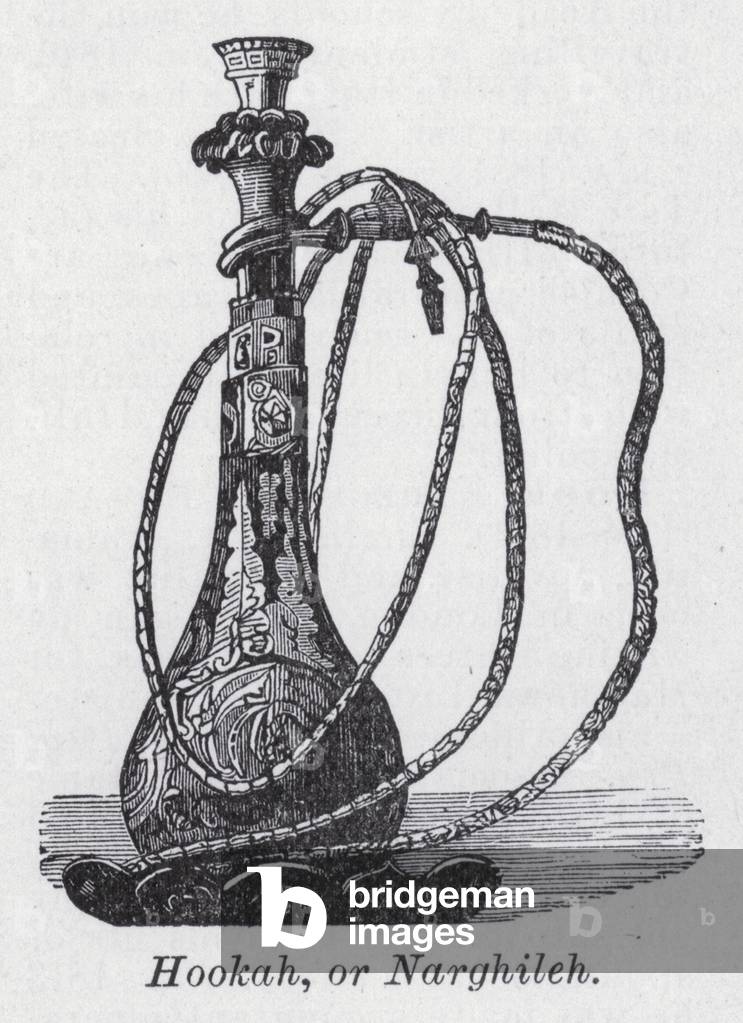 Hookah, or Narghileh (litho)