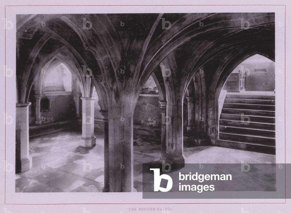 The Minster Crypt (b/w photo)