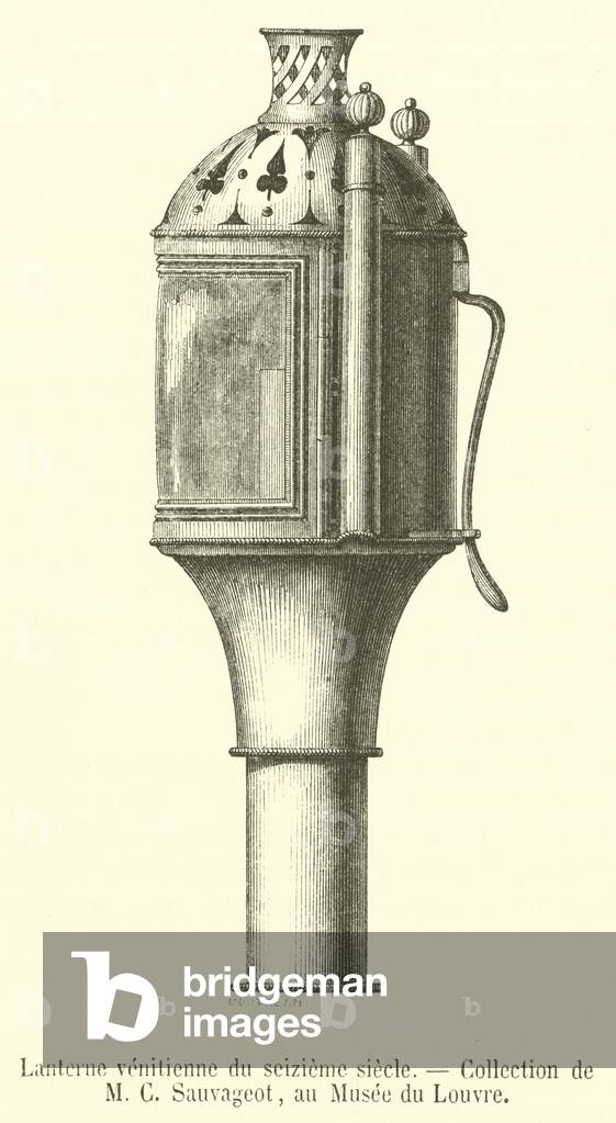 Lanterne venitienne du seizieme siecle (engraving)