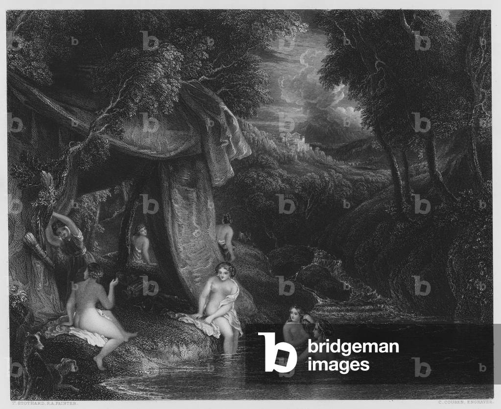 The Bathers, from the picture in the Vernon Gallery (engraving)