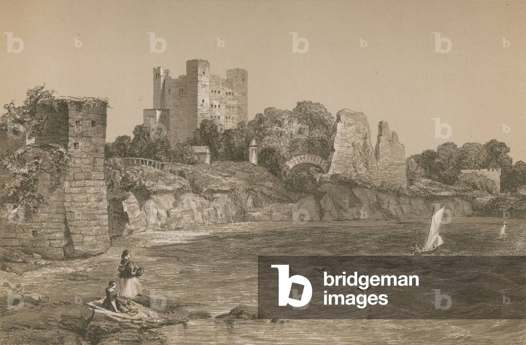 Rochester Castle (chromolitho)