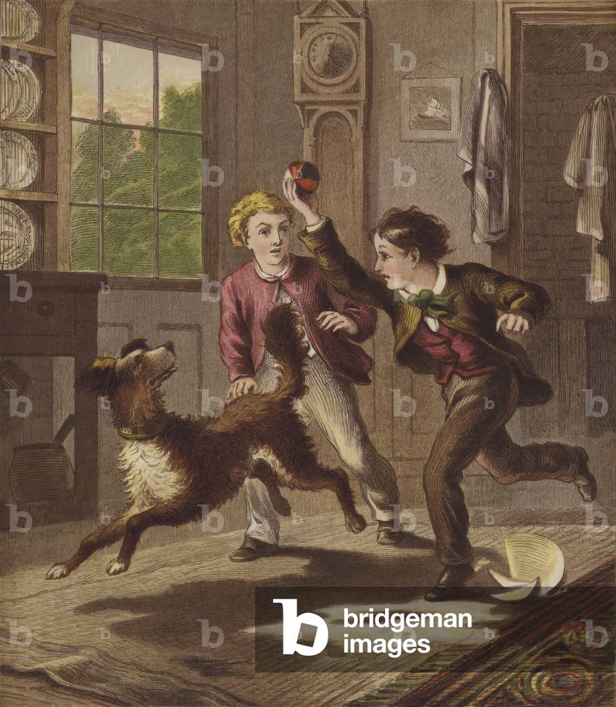 The Little Dog Trusty (colour litho)