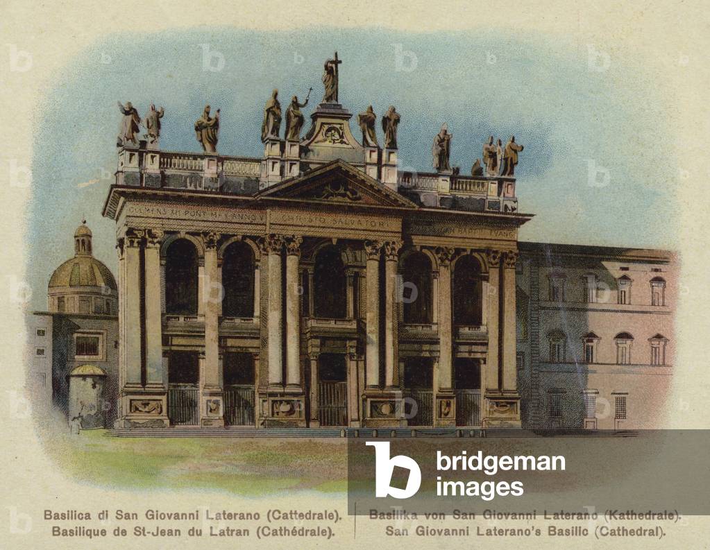 Basilica di San Giovanni Laterano, Cattedrale (colour litho)