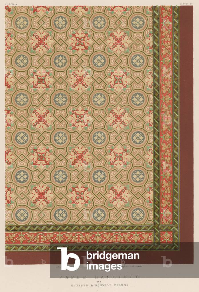 Paper Hangings by Knepper and Schmidt, Vienna (chromolitho)