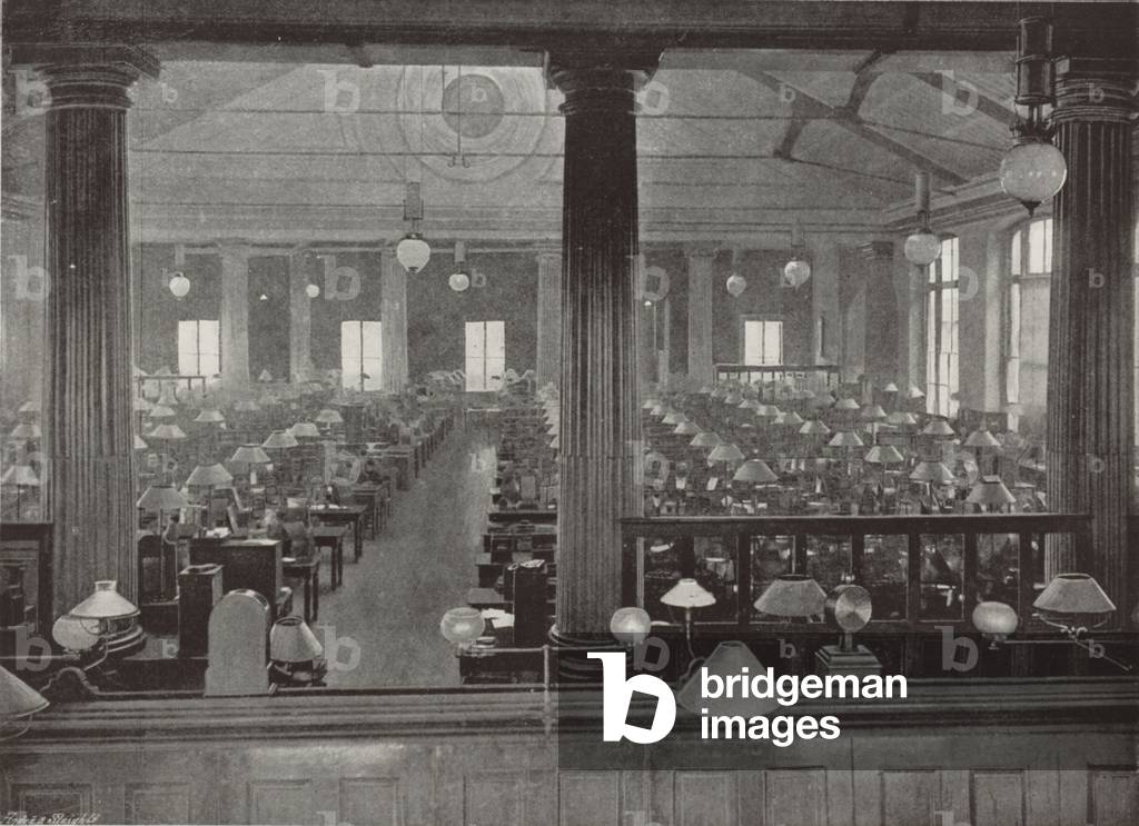 The Telegraph Instrument Galleries, General Post Office (b/w photo)