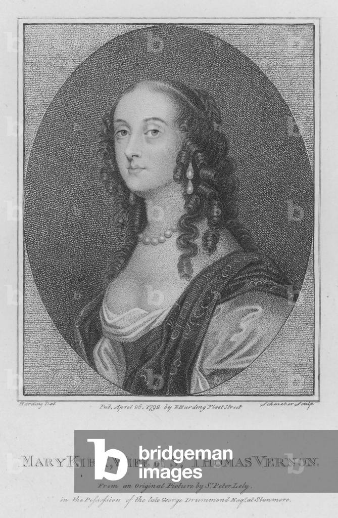 MaryKirk, Wife of St Thomas Vernon (engraving)