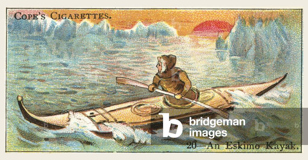 An Eskimo Kayak (chromolitho)