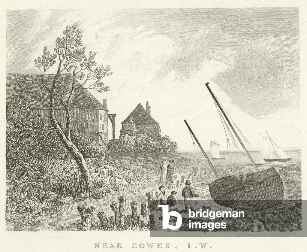 Near Cowes, Isle of Wight (engraving)