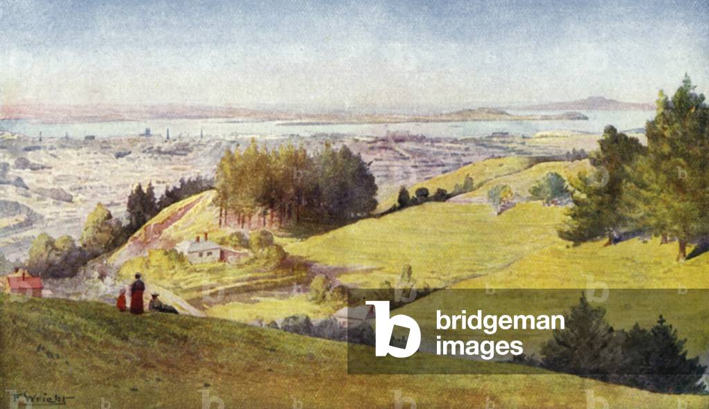 New Zealand: Auckland (colour litho)