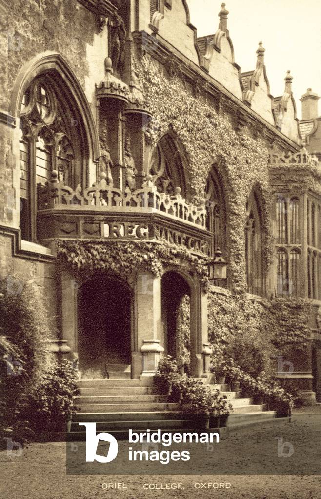 Oriel College, Oxford University (b/w photo)