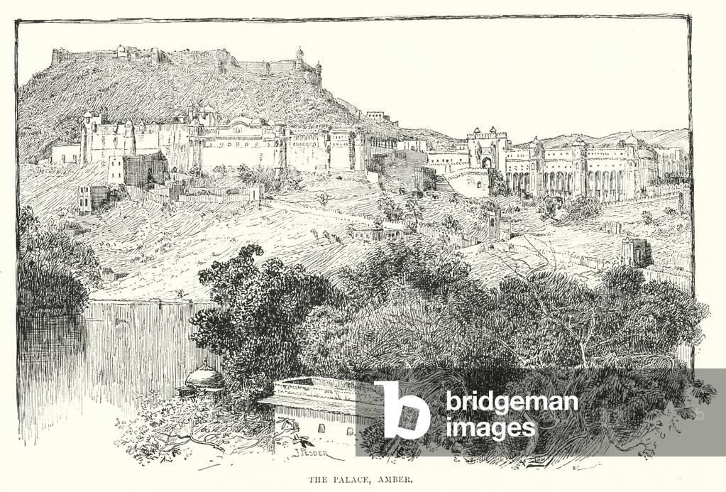 India: The Palace, Amber (engraving)