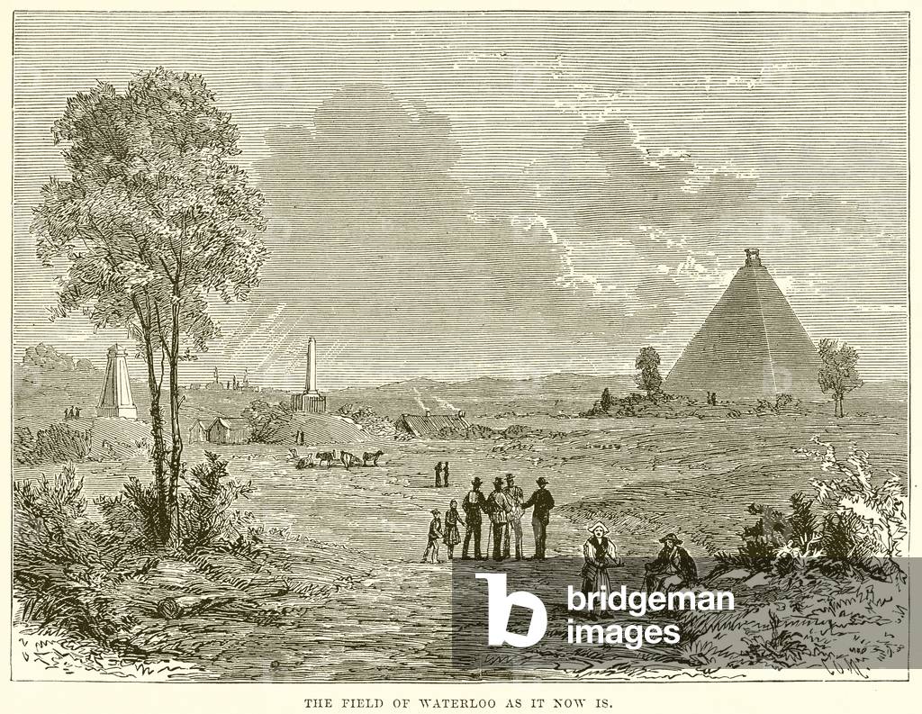 The Field of Waterloo as it now is (engraving)