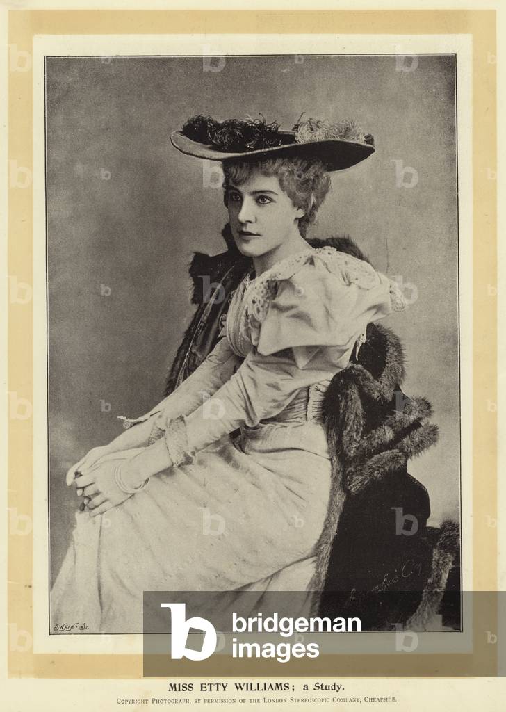 Miss Etty Williams; a Study (b/w photo)