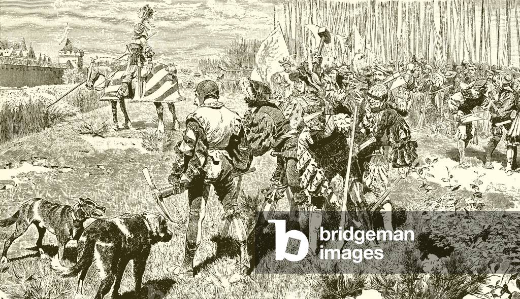 Tilly asks for the surrender of Magdeburg (engraving)