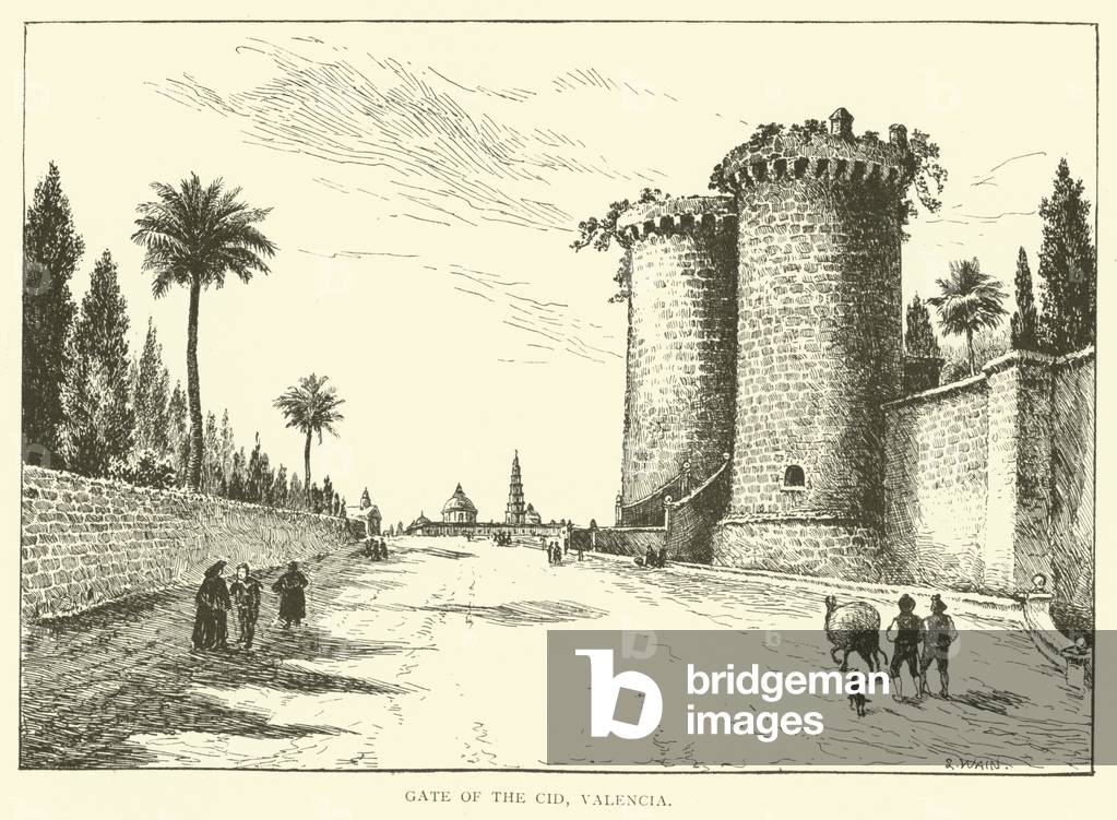 Gate of the Cid, Valencia (engraving)