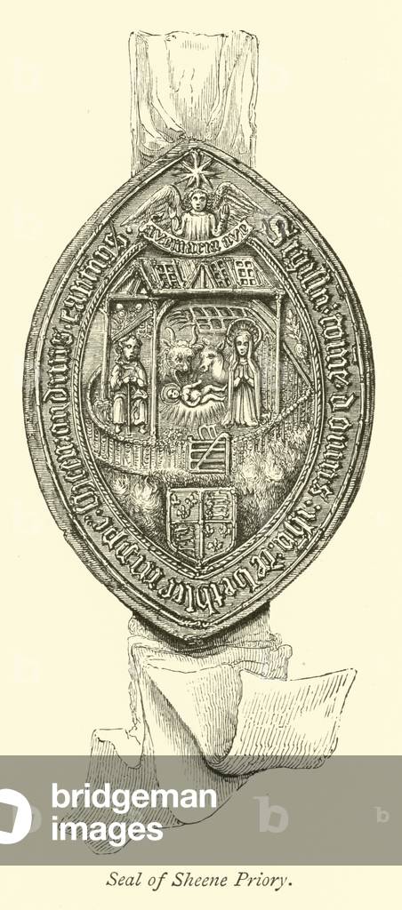 Seal of Sheene Priory (engraving)