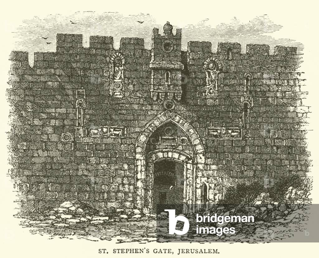 St Stephen's Gate, Jerusalem (engraving)