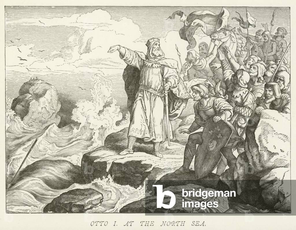 Otto I at the North Sea (engraving)