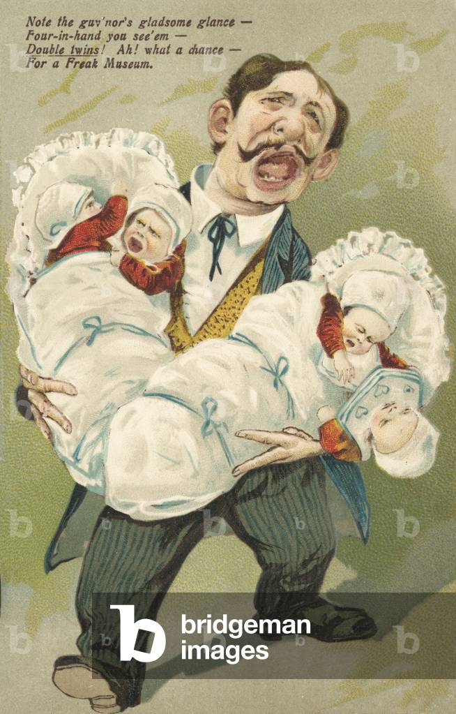 Double twins (colour litho)