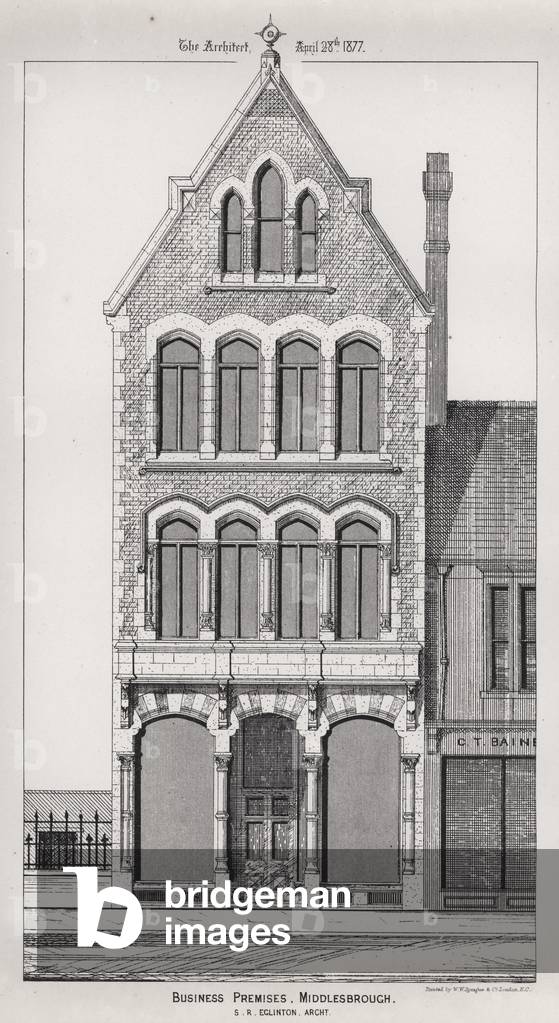 Business Premises, Middlesbrough (engraving)