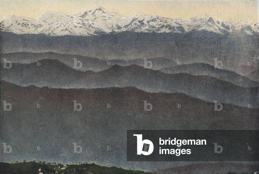 Himalaya Mountains (coloured photo)