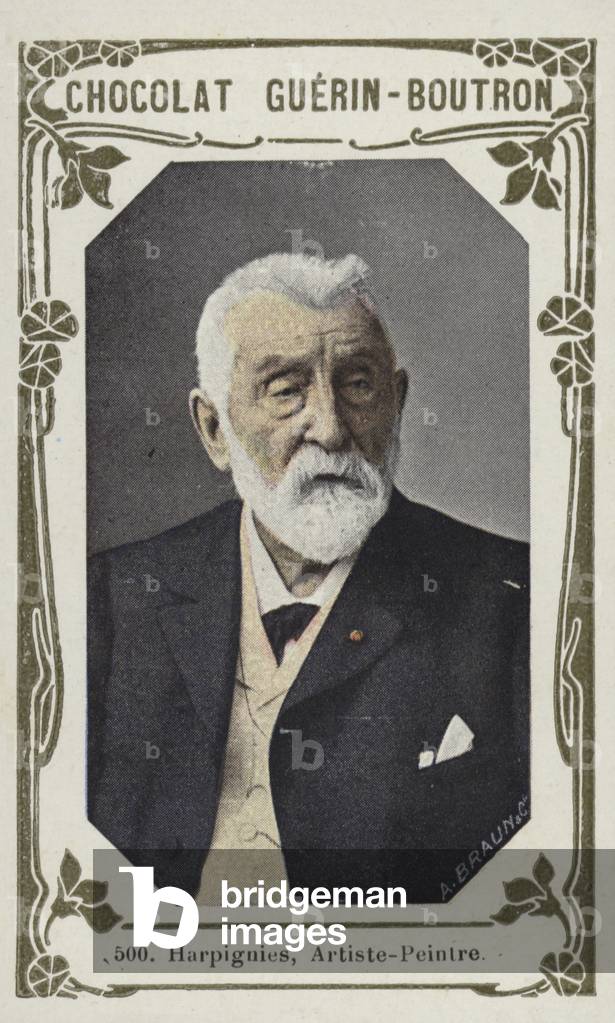 Harpignies, Artiste-Peintre (coloured photo)