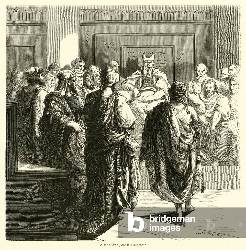Le sanhedrin, conseil supreme (engraving)