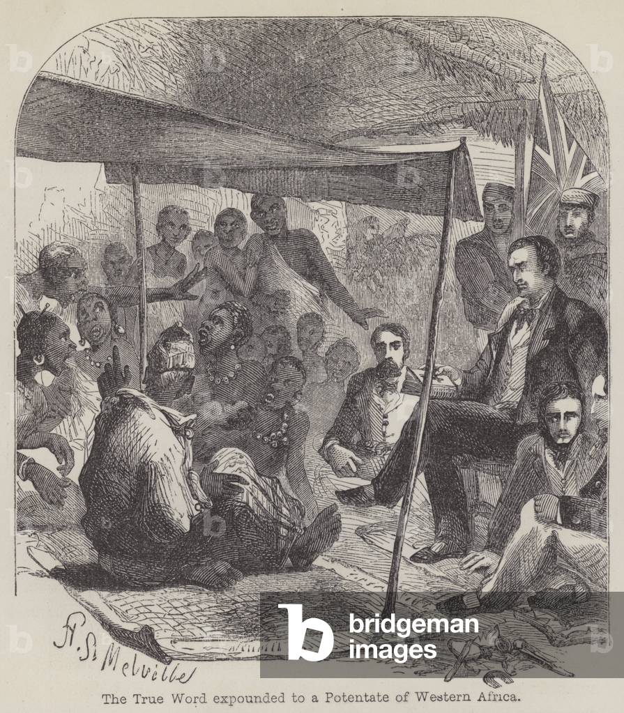 The True Word expounded to a Potentate of Western Africa (engraving)