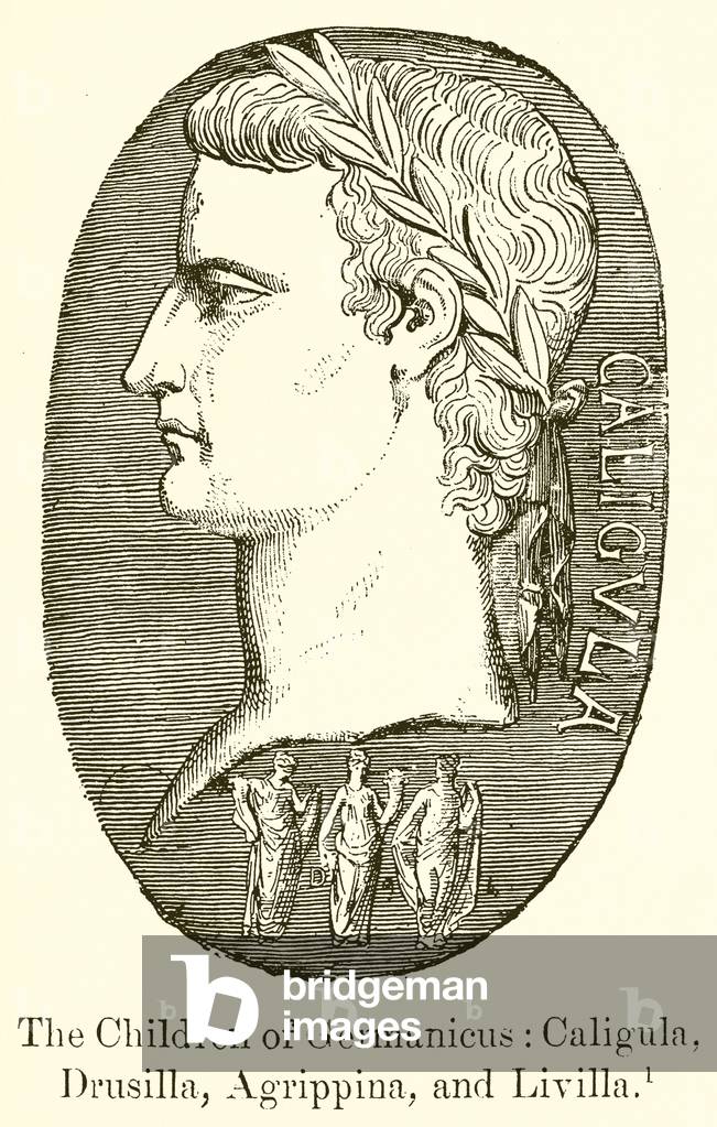 The Children of Germanicus: Caligula, Drusilla, Agrippina, and Livilla (engraving)