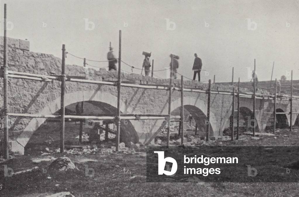 In the Quarries, Dartmoor Prison (b/w photo)
