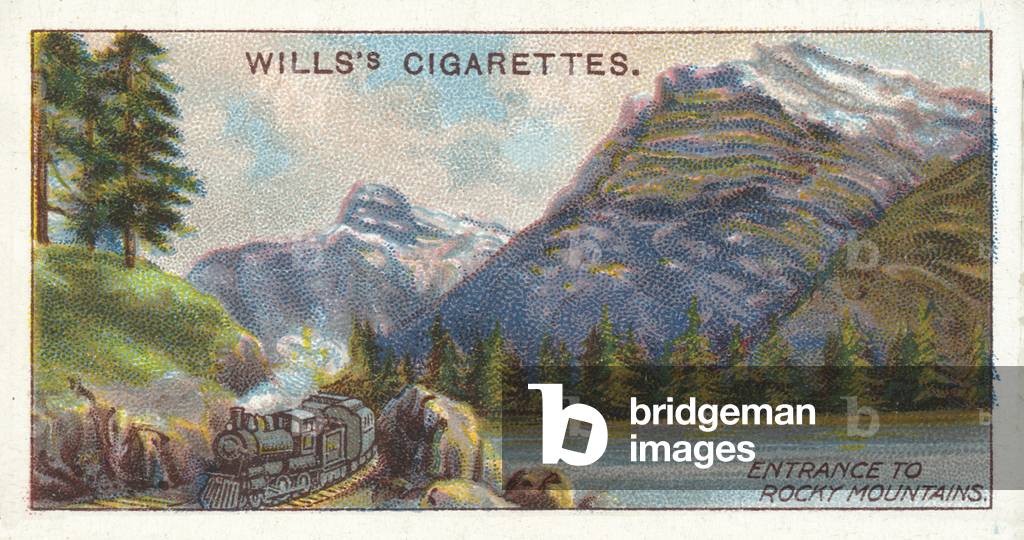 Canada, Entrance to Rocky Mountains (chromolitho)