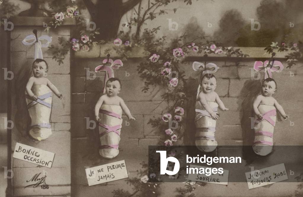 Foundling babies (colour photo)