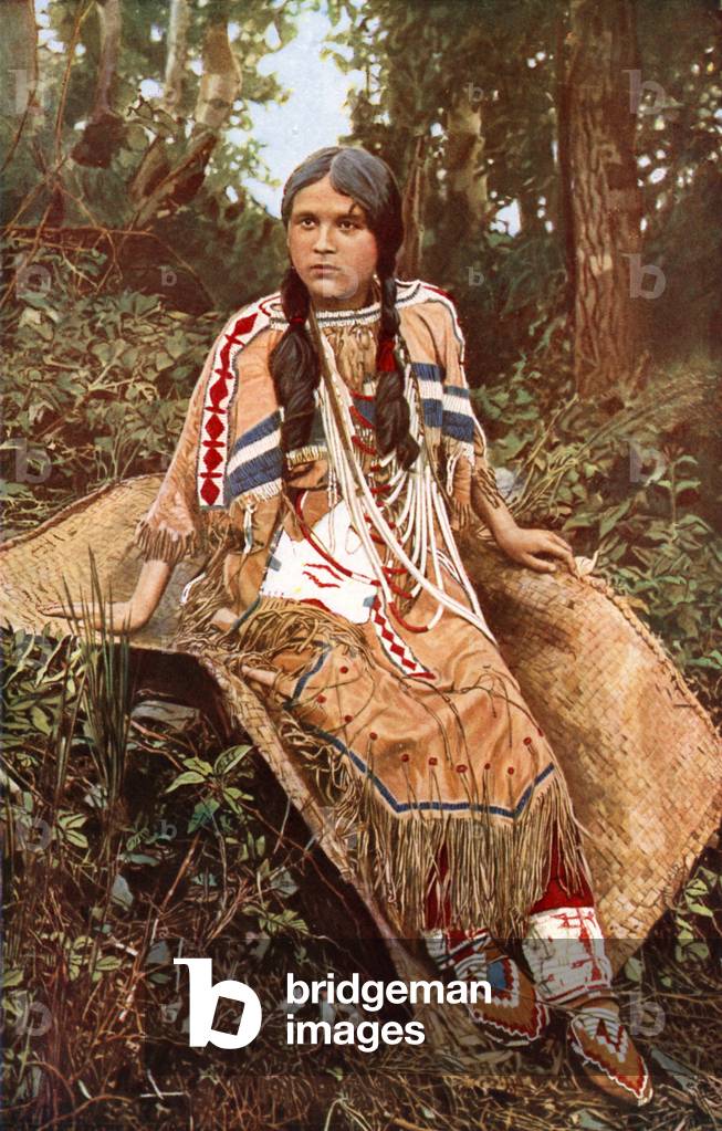 Ojibwa maiden (colour photo)
