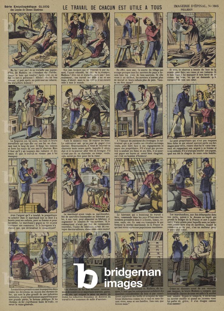 The work of each person is useful to all  (Epinal print)