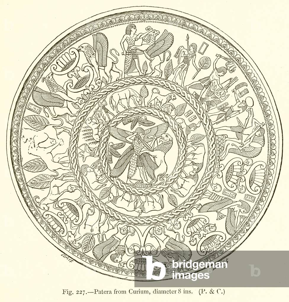 Patera from Curium, Diameter 8 ins (engraving)