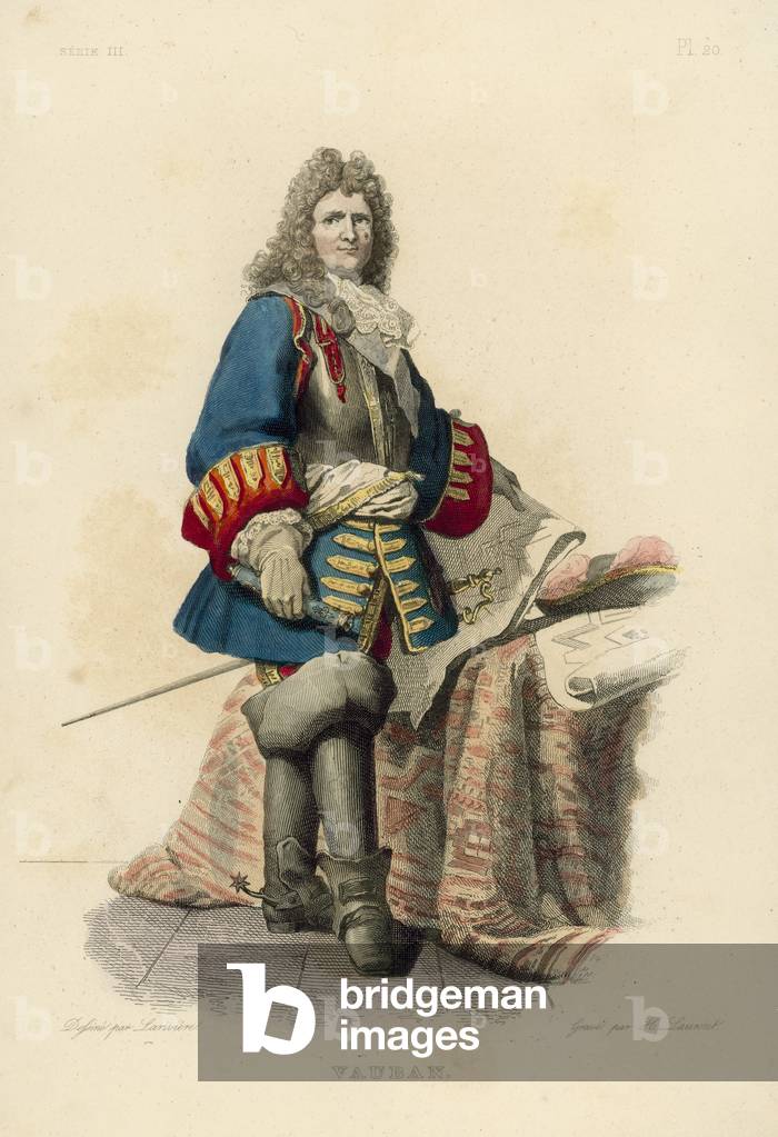 Vauban (coloured engraving)