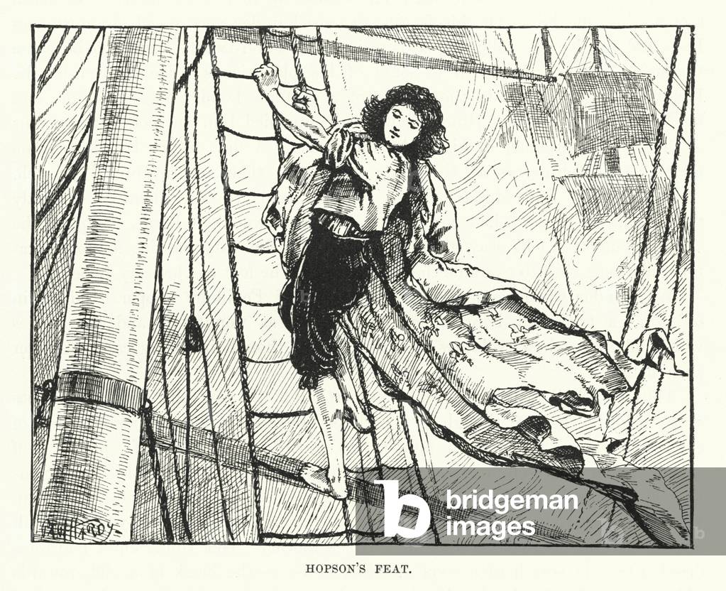 Hopson's feat (engraving)