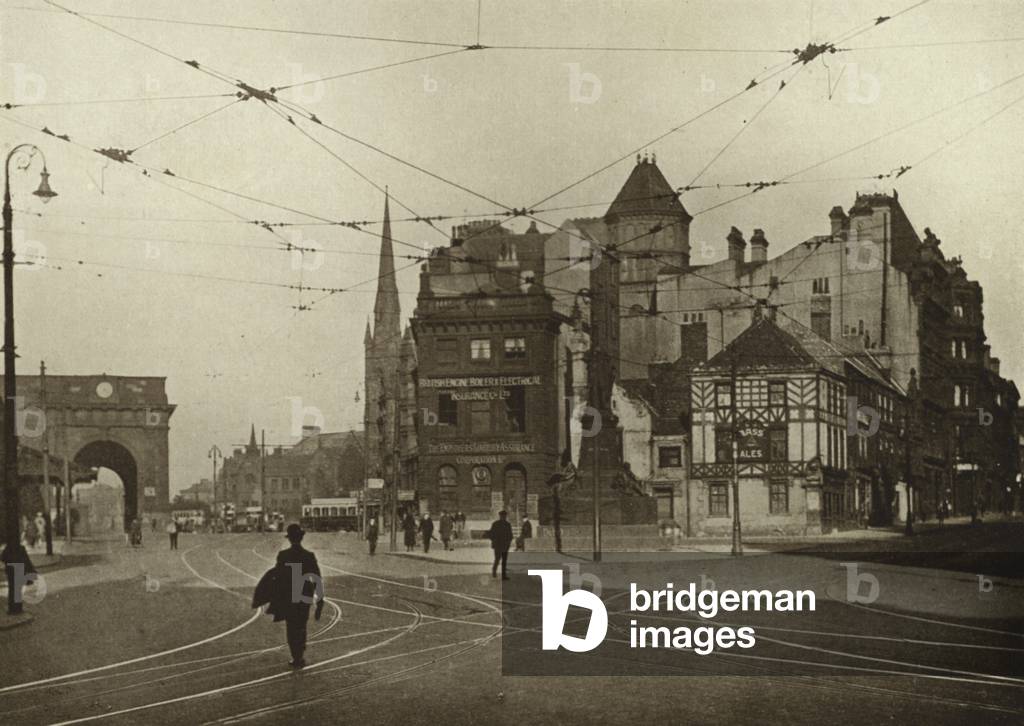 Newcastle Upon Tyne: Neville Street (b/w photo)