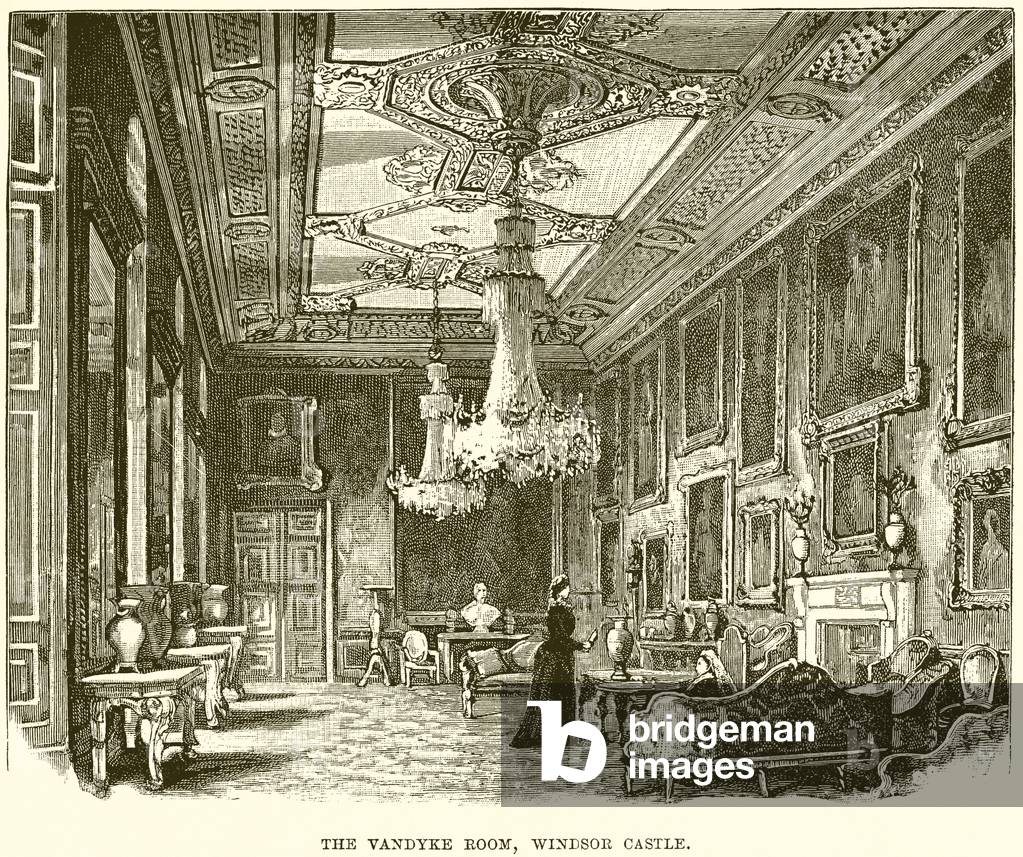 The Vandyke Room, Windsor Castle (engraving)