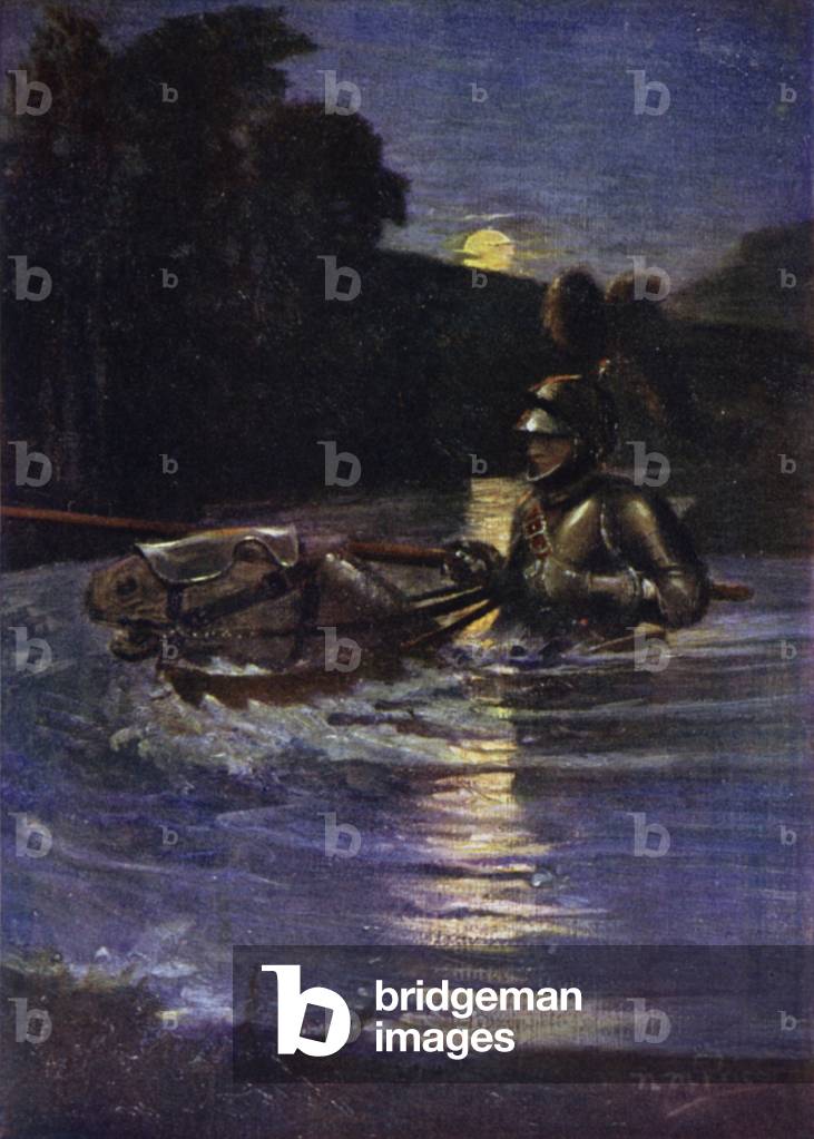 The Ride of William Deloraine (colour litho)