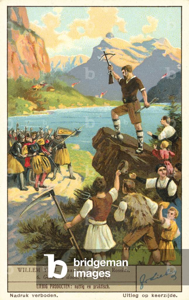 Rossini's opera William Tell (colour litho)