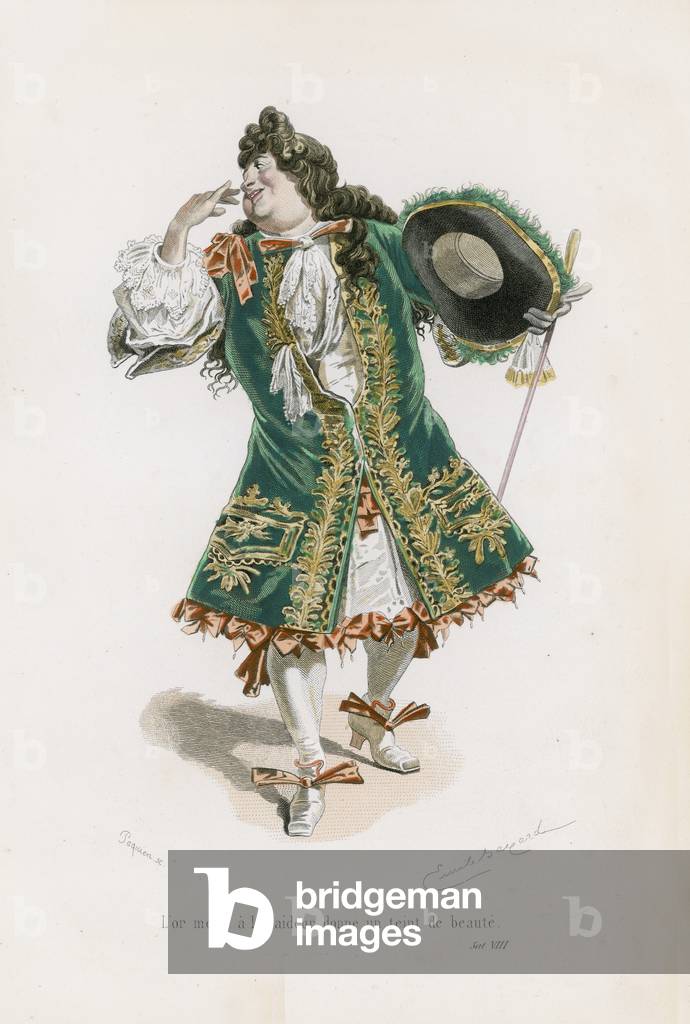 A M Morel, Docteur en Sorbonne, Satire VIII (coloured engraving)