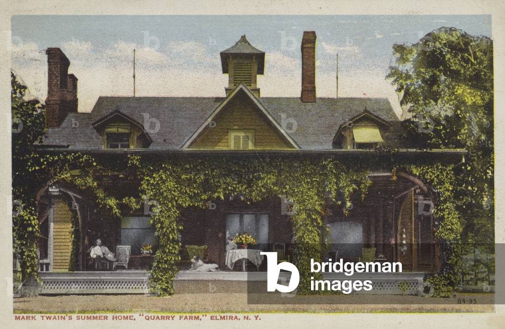 Mark Twains summer house, Quarry Farm, Elmira, New York, USA (colour photo)