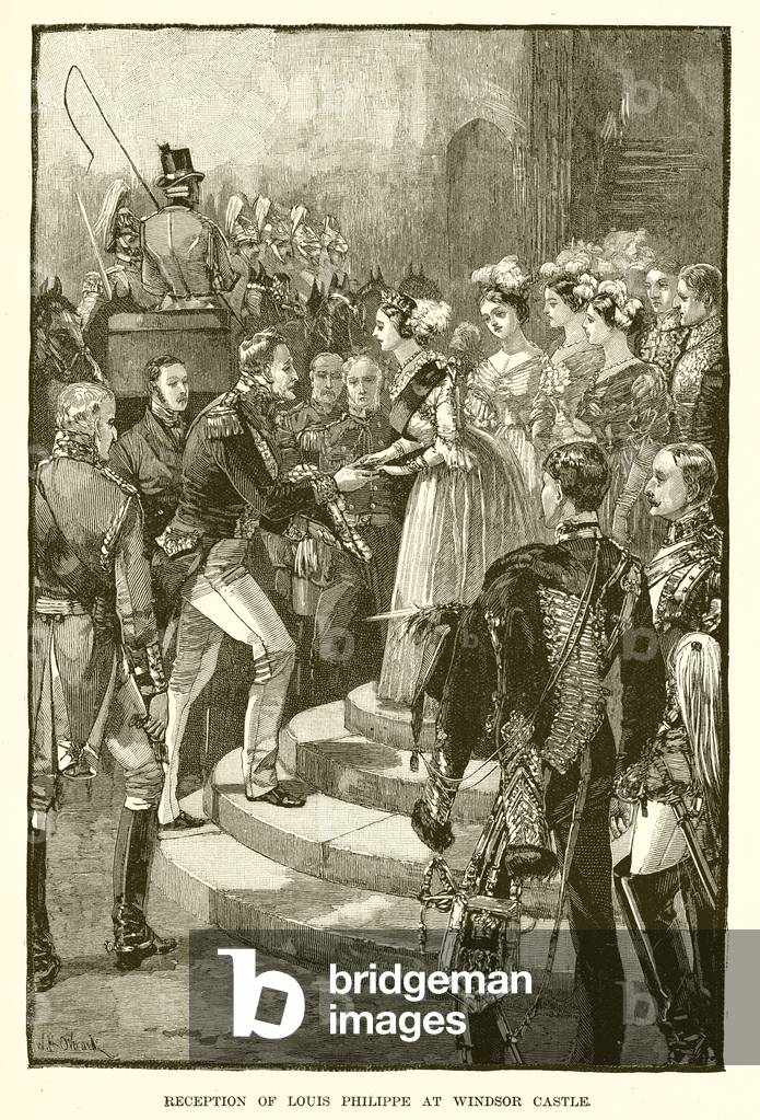Reception of Louis Philippe at Windsor Castle (engraving)