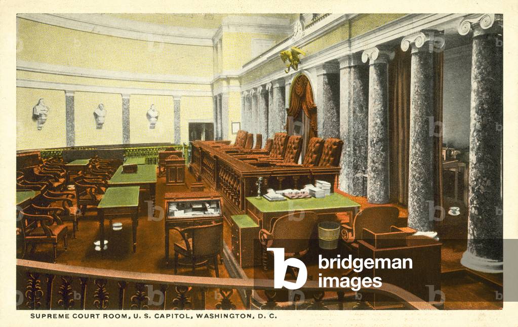 Supreme Court Room, US Capitol, Washington, DC, USA (colour photo)