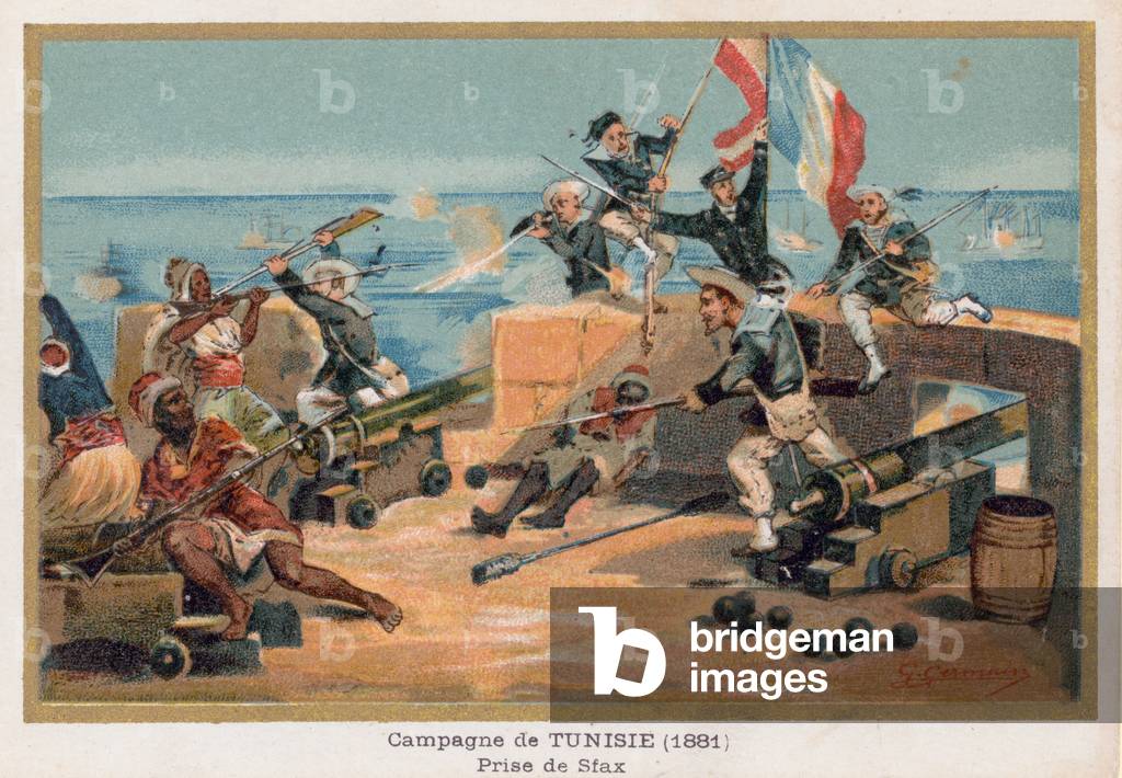 The Capture of Sfax (chromolitho)
