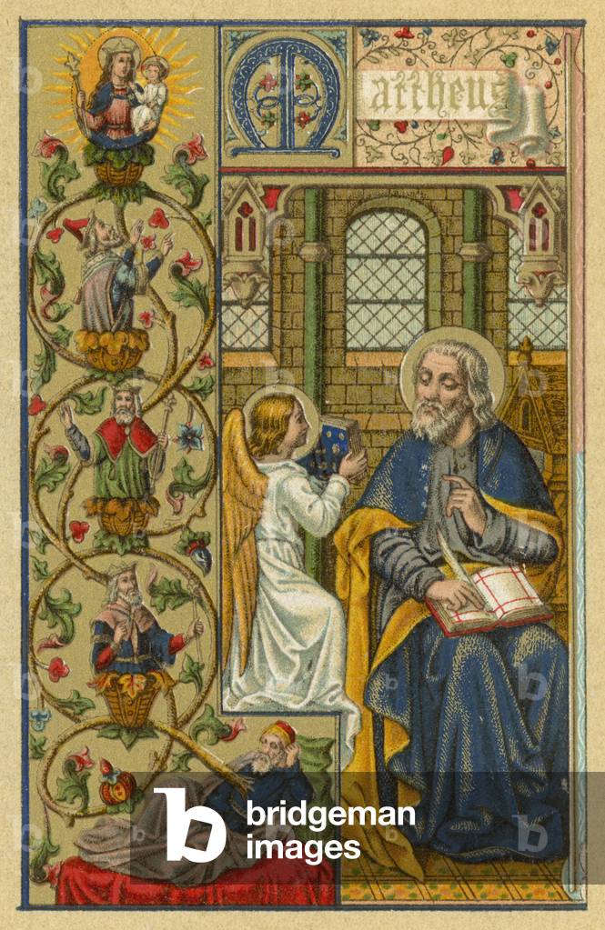 Ss Mattheus (colour litho)