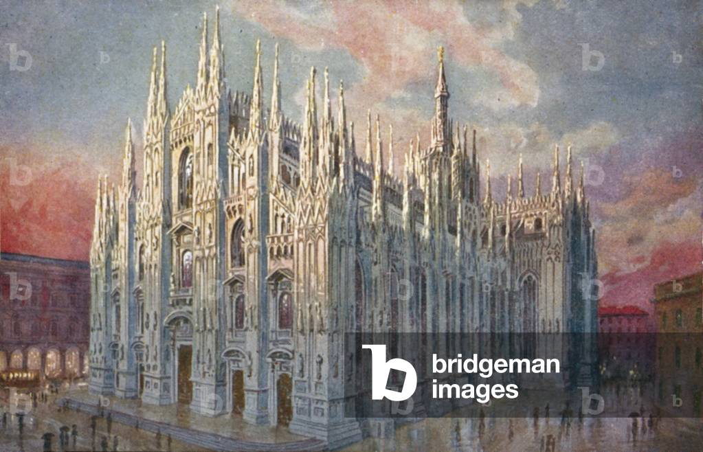 Milano / Milan: Duomo (colour litho)