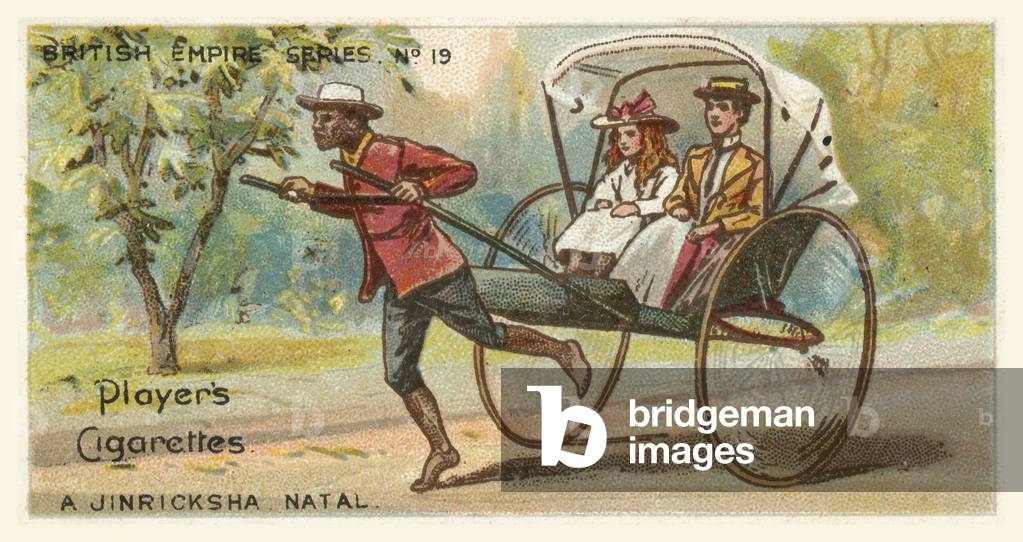 A Jinricksha, Natal (chromolitho)