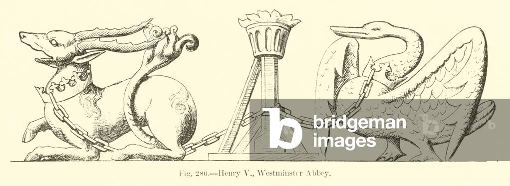 Henry V, Westminster Abbey (engraving)